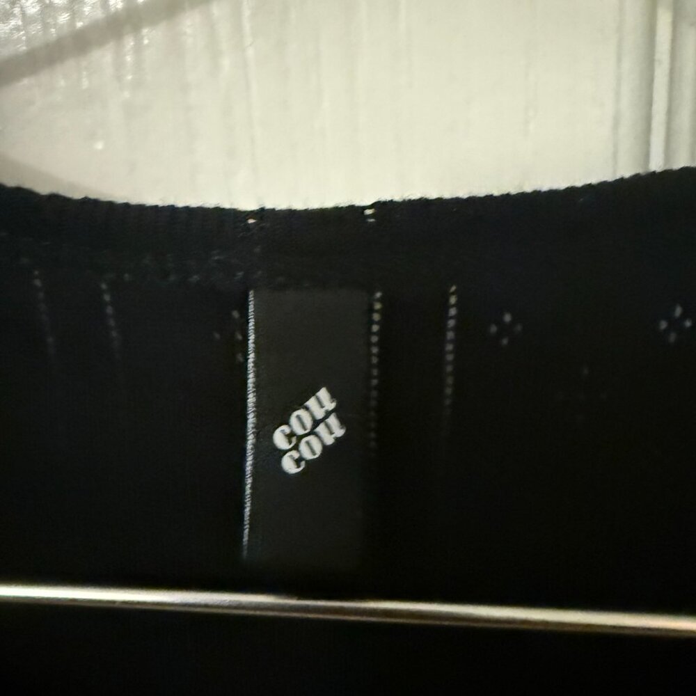 Black Ribbed Crop Top - Picture 10 of 12
